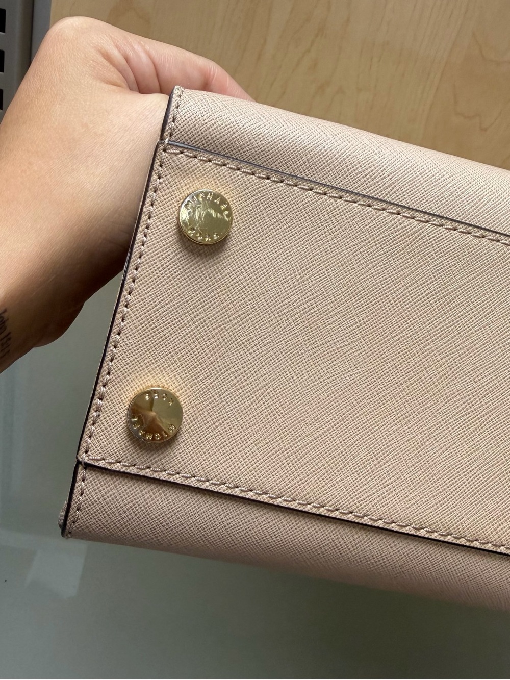 EUC Michael Kors Pink Saffiano Leather Satchel - Picture 8 of 10